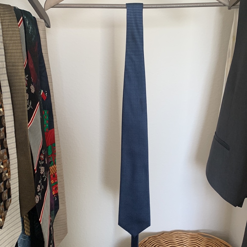 Vintage Chaps men’s tie 100% silk men’s tie preowned - Picture 3 of 7